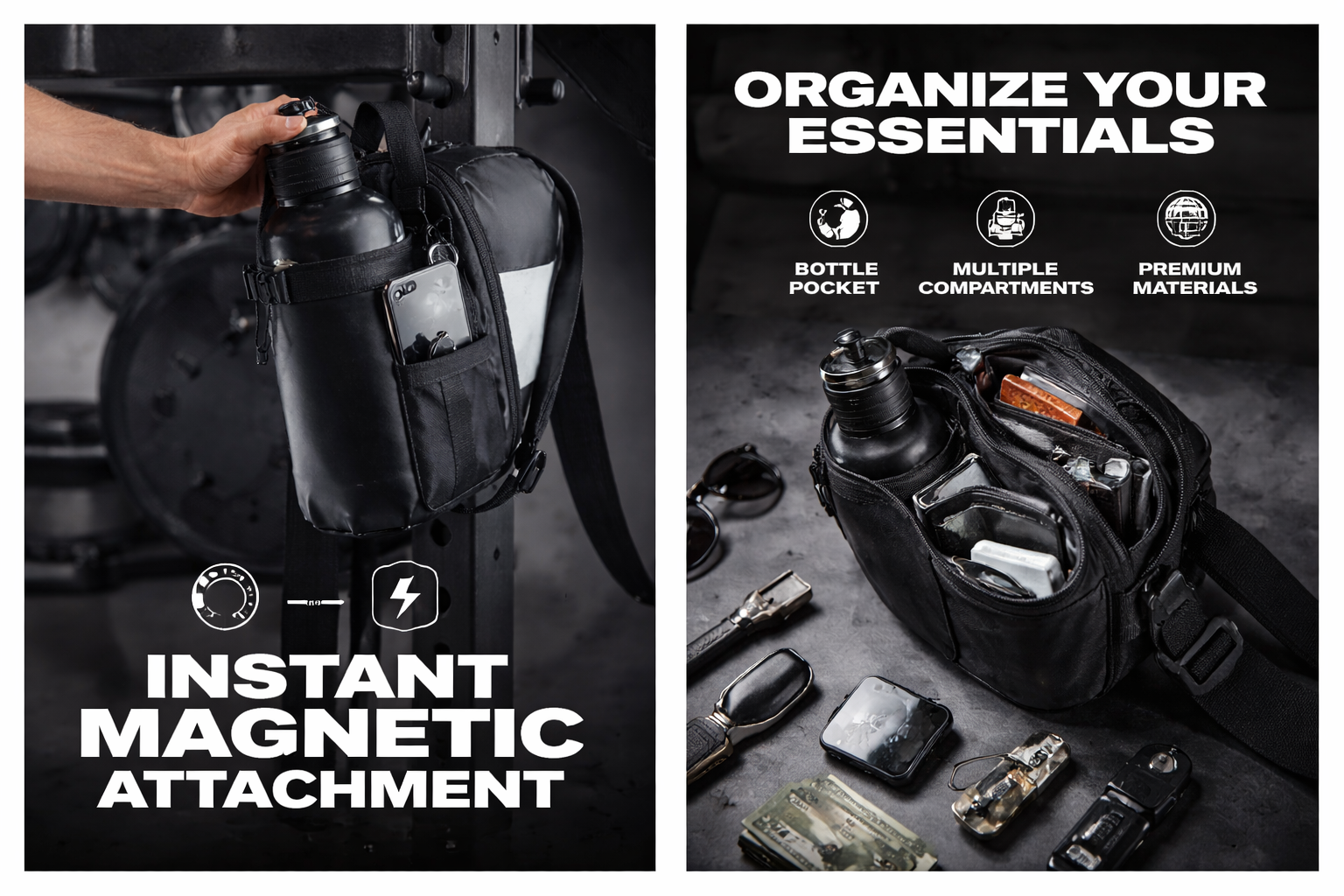 Pochette Magnétique Premium – Idéale pour Bouteilles & Accessoires